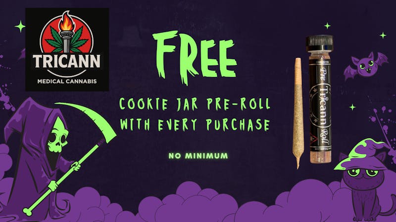 Tricann Free Cookie Jar Pre-Roll with purchase