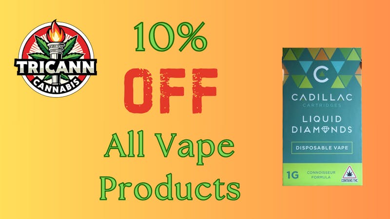Tricann 10% all Vape Products