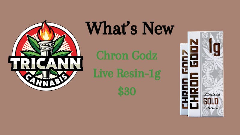 Tricann Chron Godz Live Resin 1g - $30