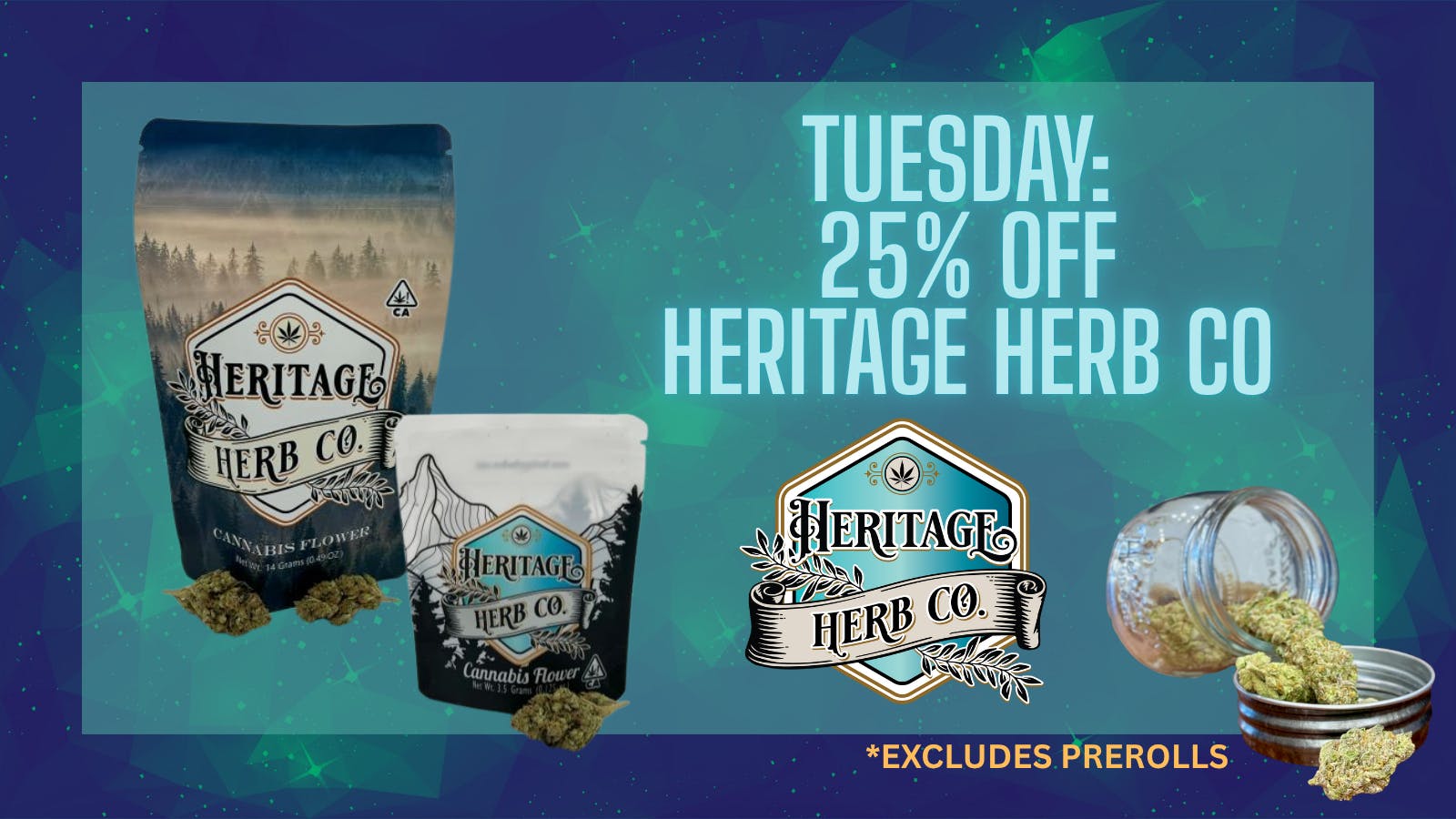 Heritage - Mendocino Tuesday: 25% Off Heritage Herb Co