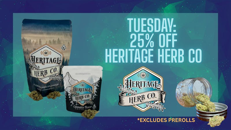Heritage - Mendocino Tuesday: 25% Off Heritage Herb Co
