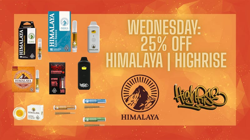 Heritage - Mendocino Wednesday: 25% Off Himalaya & Highrise