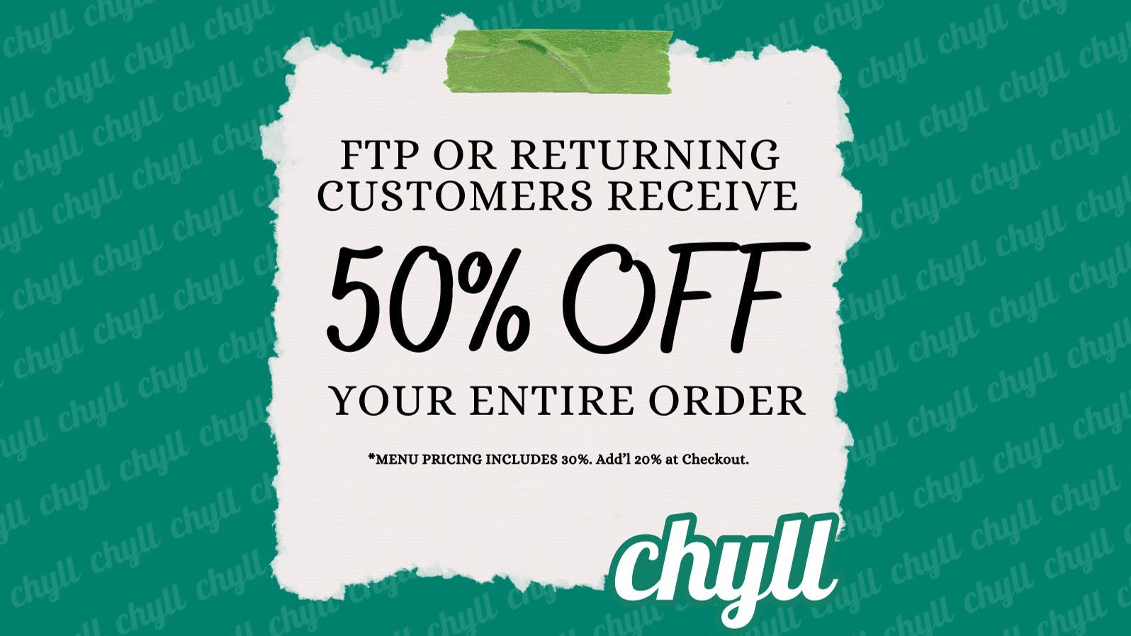 Chyll 50% OFF DEAL!!!!