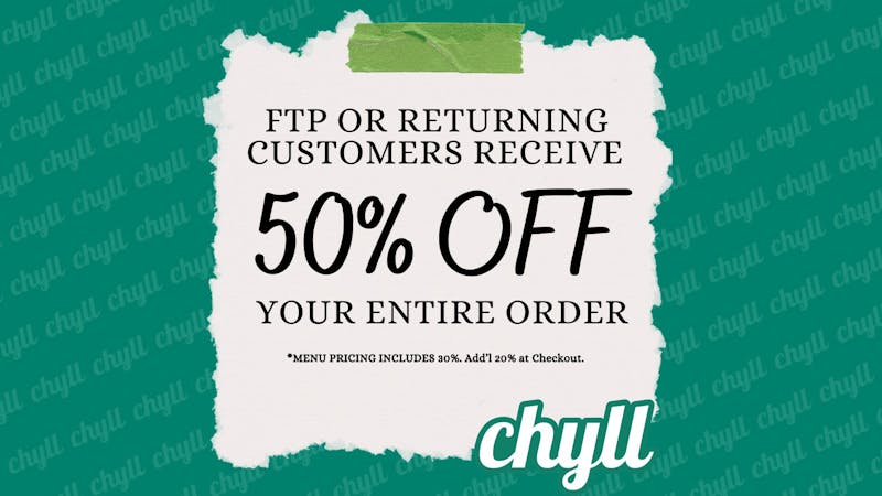 Chyll 50% OFF DEAL!!!!