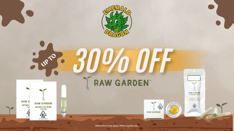 Emerald Dragon Raw Garden 30% off!!!