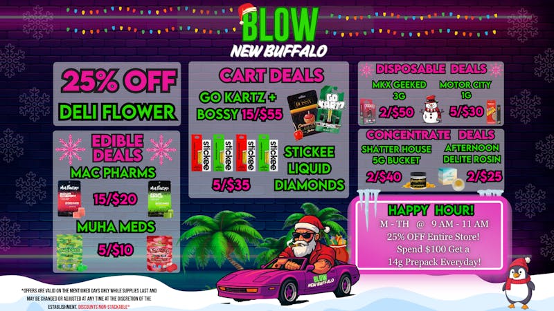 Blow Cannabis - OPEN NOW!! Warm Greetings & Hot Deals!