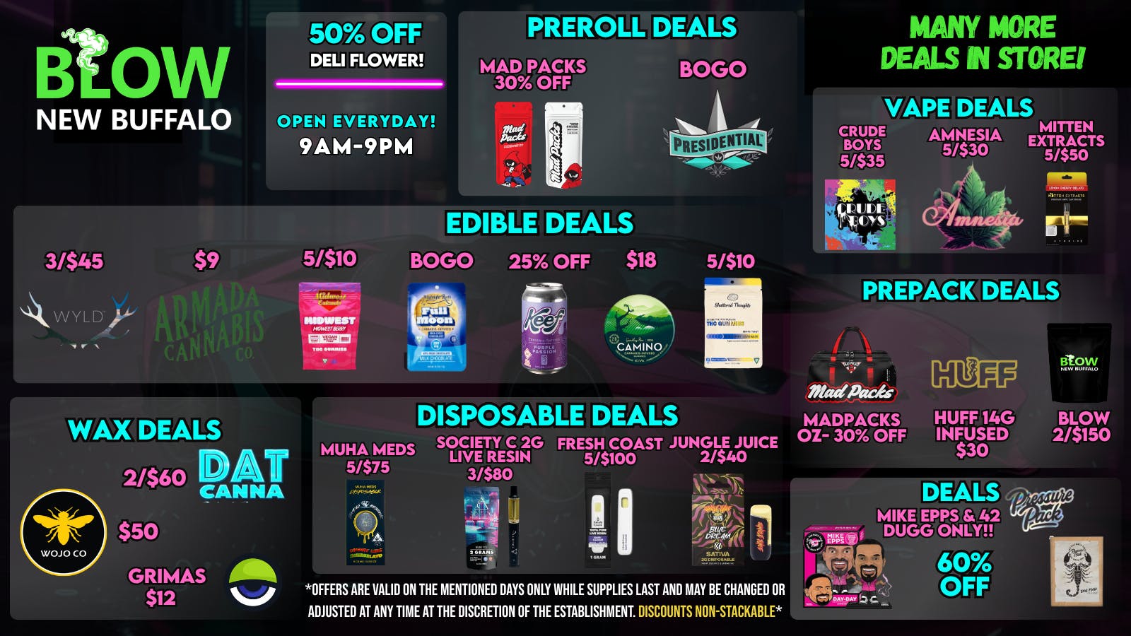 Blow Cannabis - OPEN NOW!! Deals that will Blow you away!