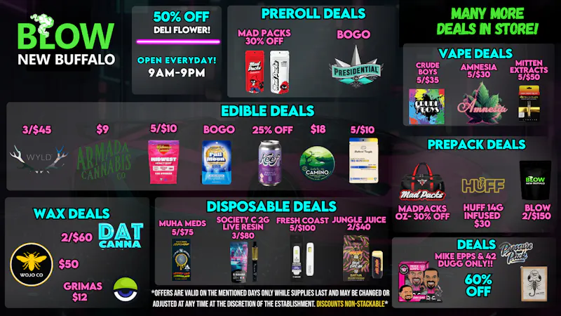 Blow Cannabis - OPEN NOW!! Deals that will Blow you away!
