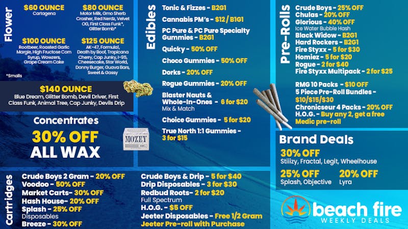 Beach Fire Cannabis High Vibes, Hot Prices