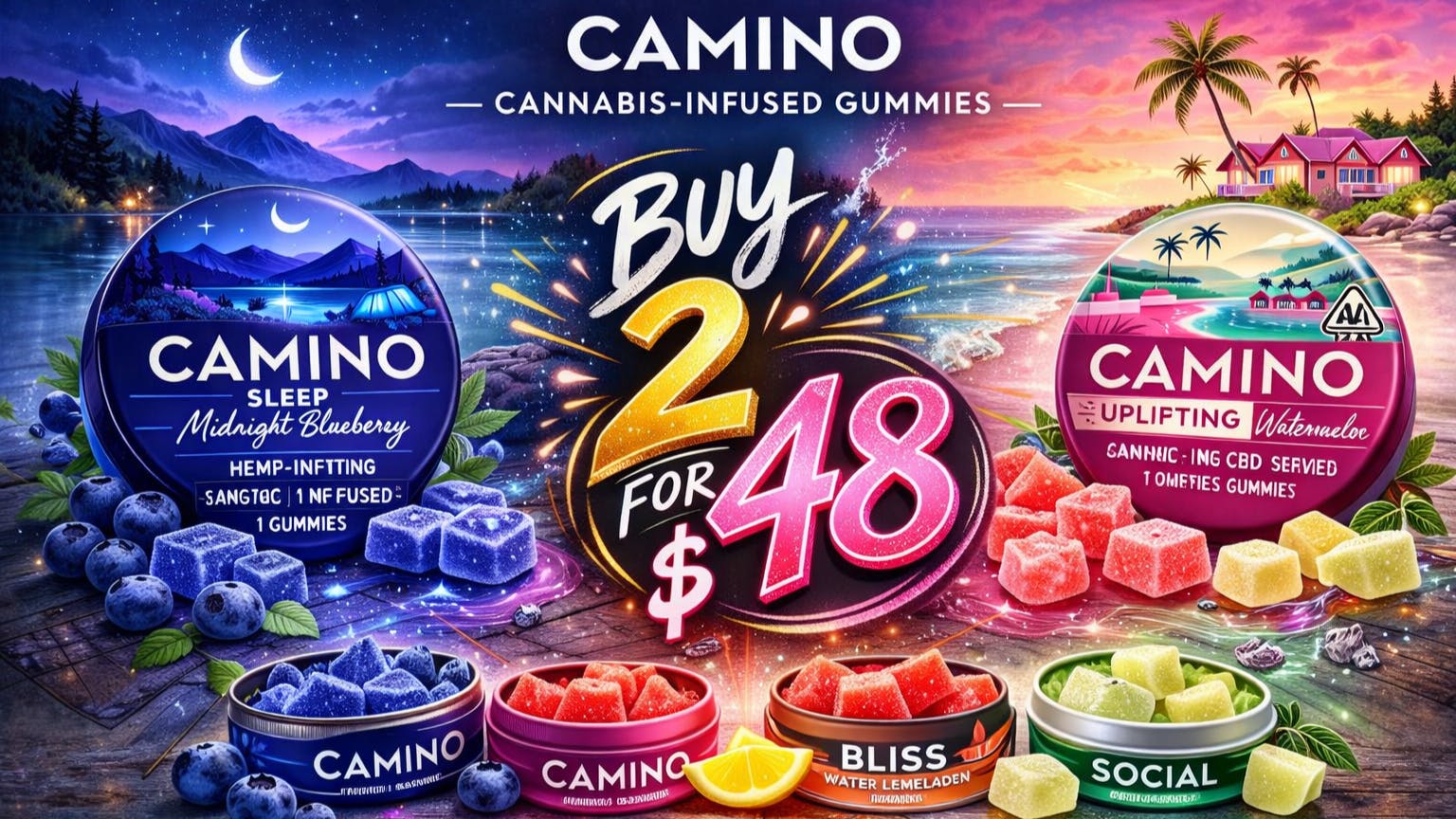 San Fernando Express 2 FOR $48 ALL CAMINO GUMMIES