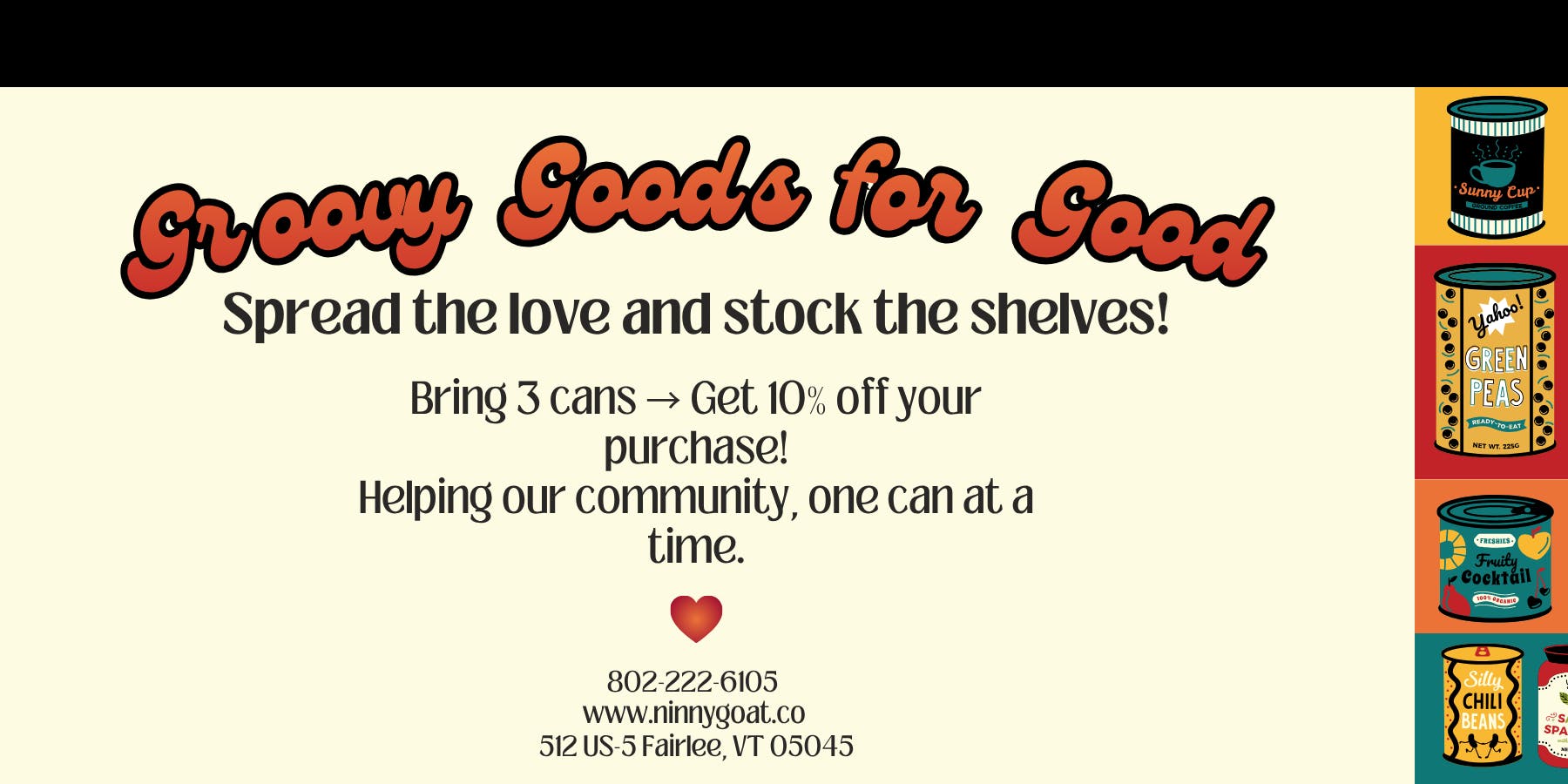 Ninny Goat & Co Groovy Goods for Good