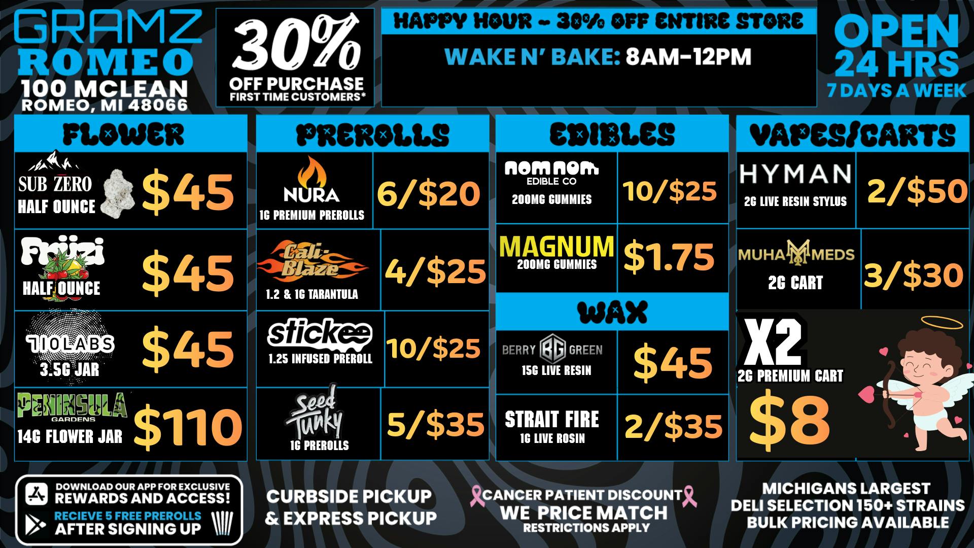 Gramz Cannabis - Romeo 💰 THE PRICE LEADER IN THE MITTEN ✋