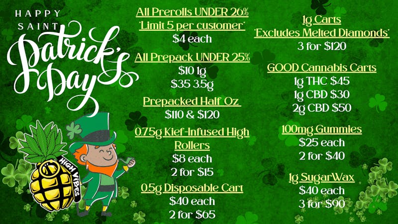 High Vibes Celebrate St. Paddy's with your favorite Green!