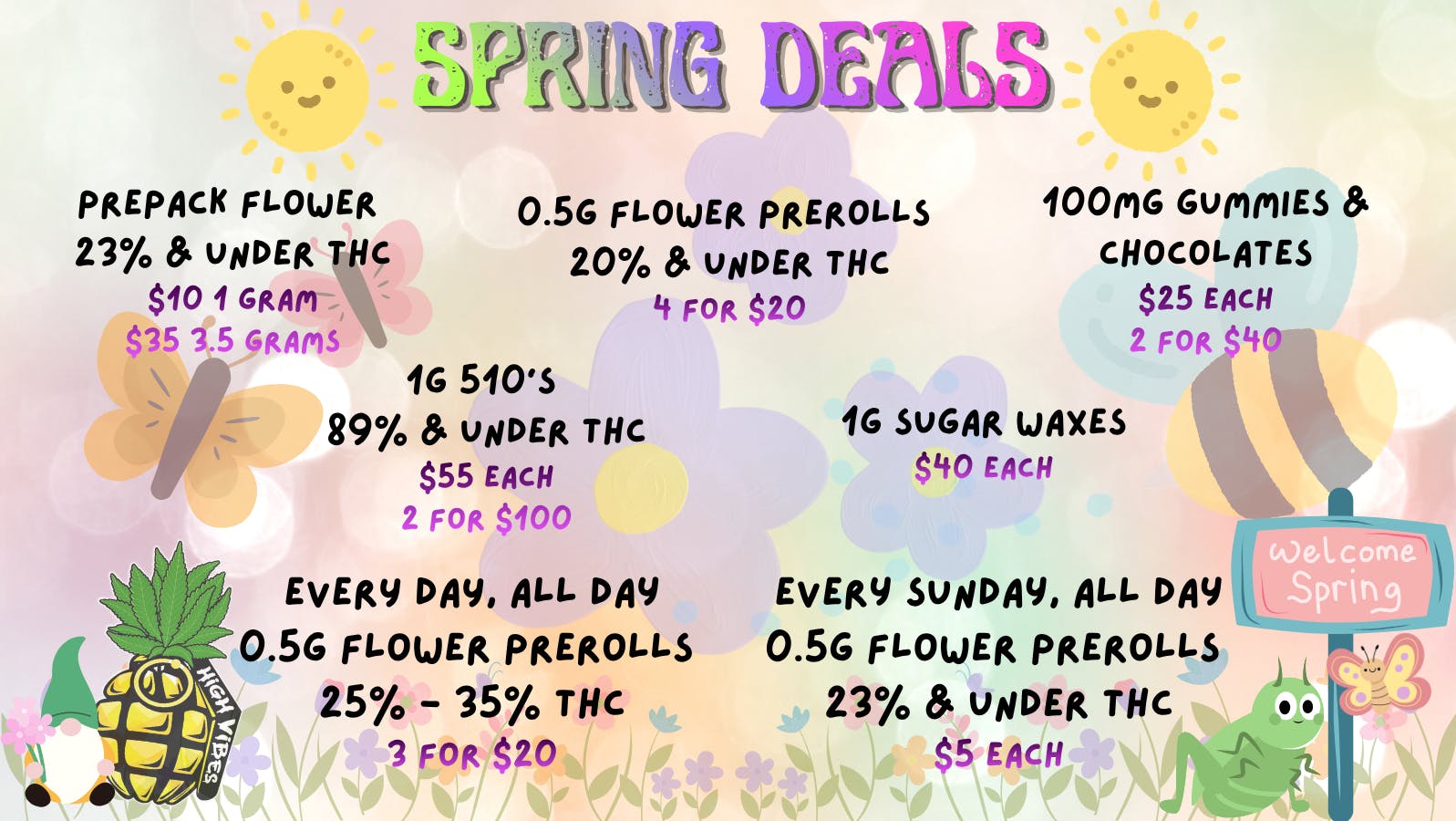 High Vibes April's Spring Deals!