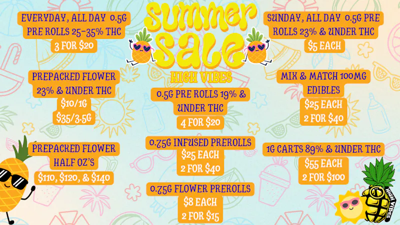 High Vibes Sunny Summer Days Sale!