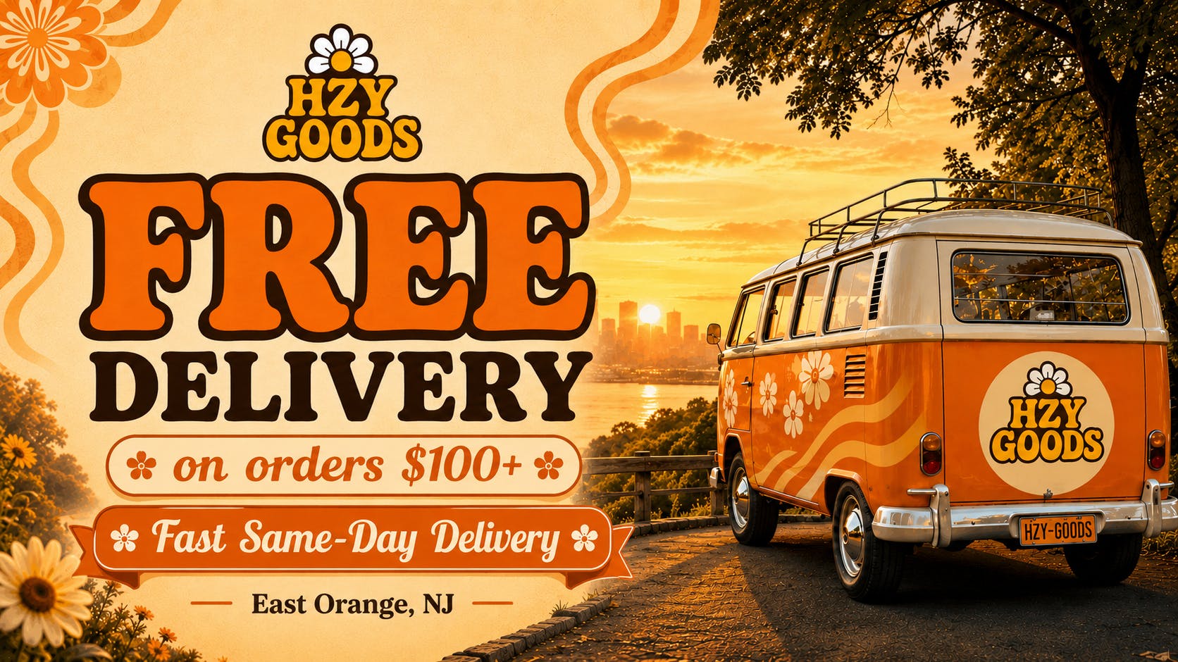 HZY Goods Delivery Spend $100, get Free Delivery