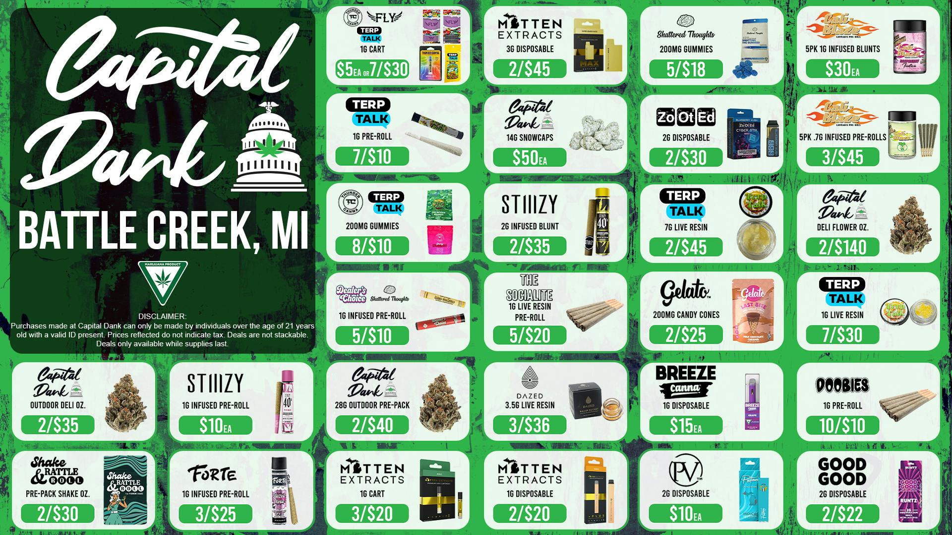 Capital Dank - Battle Creek - NOW OPEN DANKEST DEALS IN MICHIGAN! 😎🕺