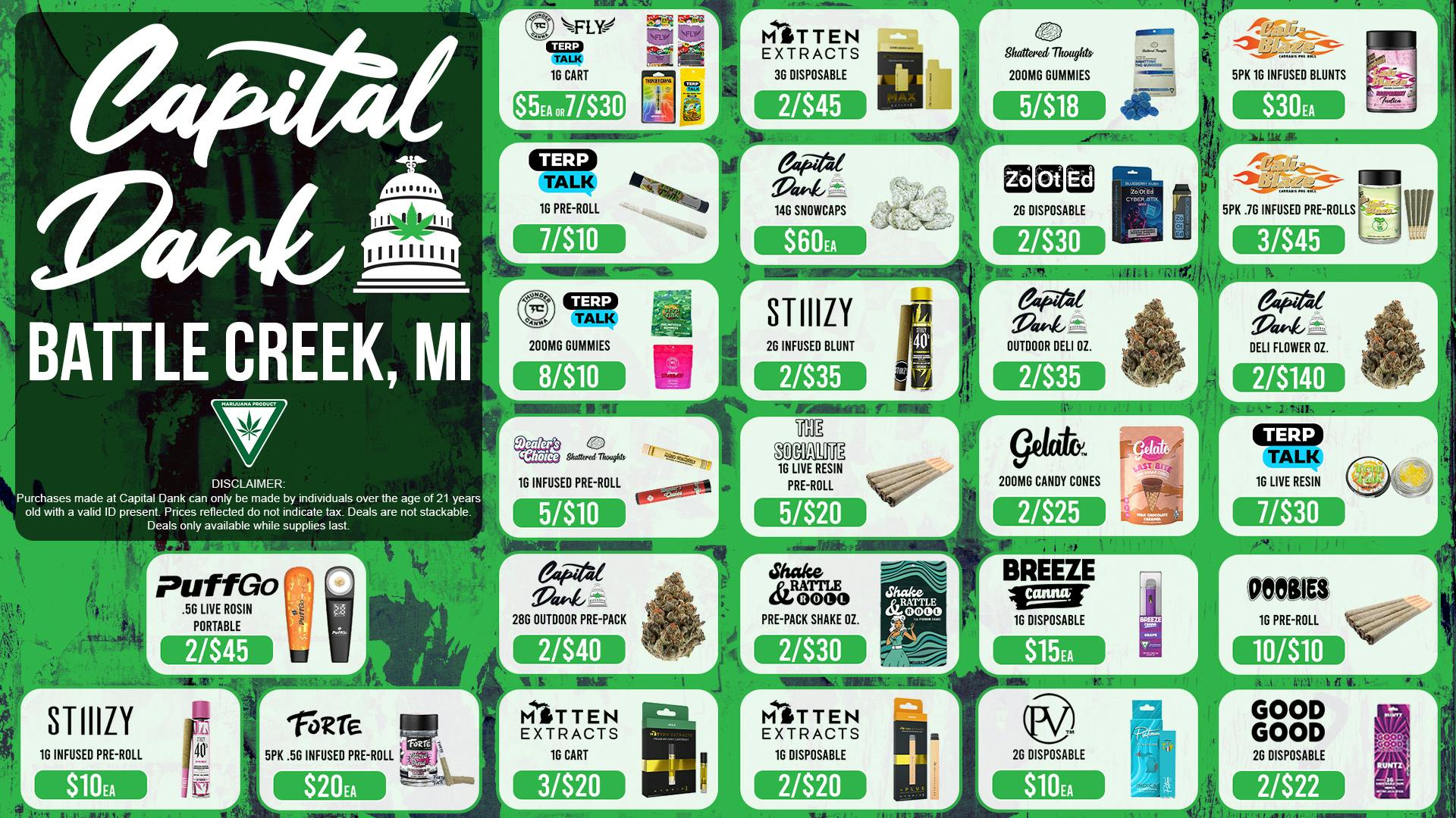 Capital Dank - Battle Creek - NOW OPEN DANKEST DEALS IN MICHIGAN! 😎🕺