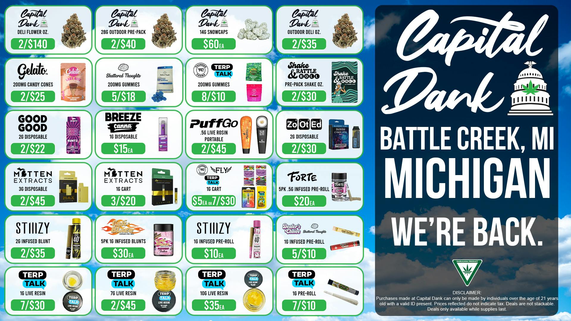 Capital Dank - Battle Creek - NOW OPEN DANKEST DEALS IN MICHIGAN! 😎🕺
