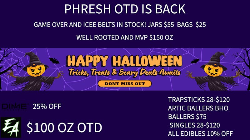 Phresh OTD HALLOWEEN DEALS