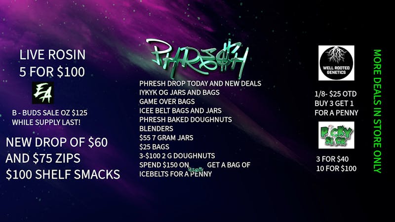 Phresh OTD NOVEMBER DEALS