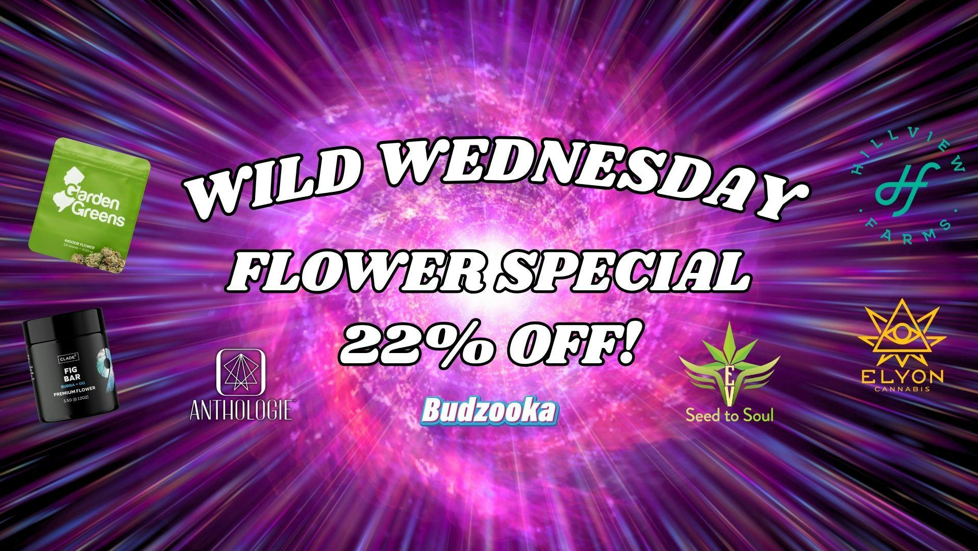Budzooka Dispensary Wild Wednesday 22% Off