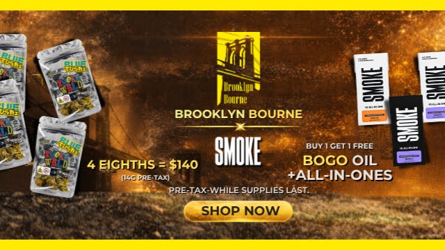 Brooklyn Bourne Delivery SMOKE WRLD 4 for $140