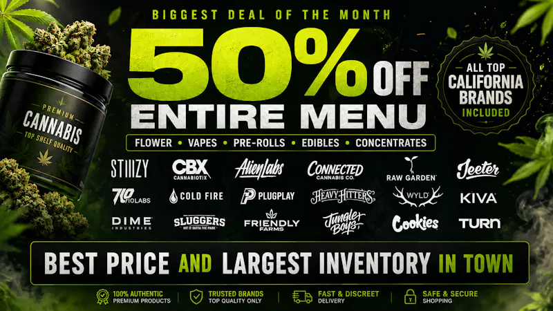 Cali Cannabis Care - Menifee / Winchester 🔥 50% OFF ENTIRE MENU 🔥