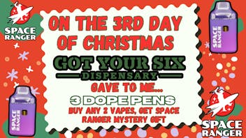 Got Your Six Dispensary 3 DOPE PENS BUNDLE