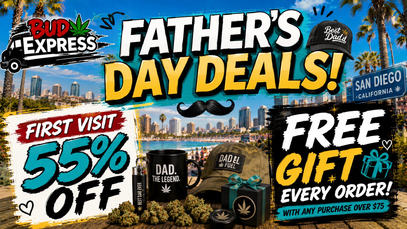 BudExpress - Gaslamp 55% OFF FTP | FATHERS DAY DEALS | FREE GIFT!
