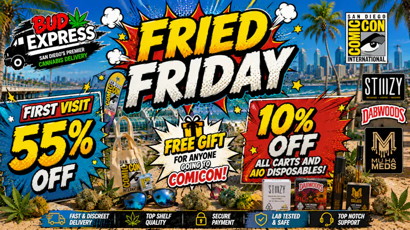 BudExpress - Gaslamp 55% OFF FTP | COMIC-CON FRIDAY | APPLY CODE ONLINE