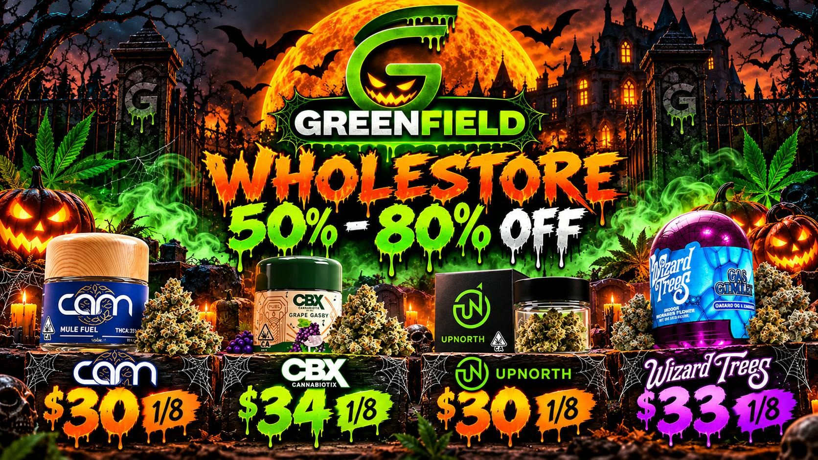 GreenField Whole Store 50%-80% OFF