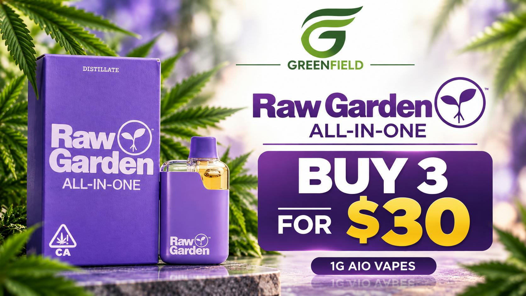 GreenField Buy 3 1G AIO for $30!