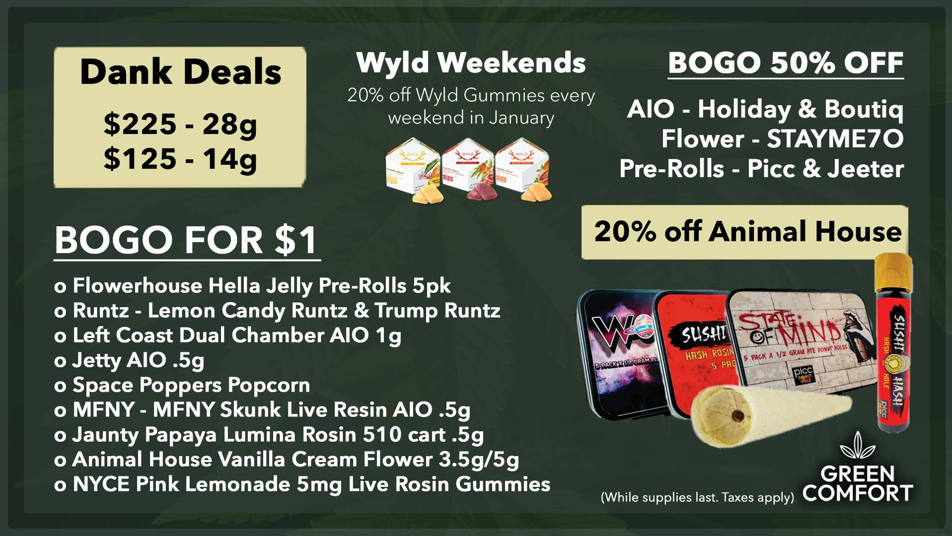 Green Comfort January Deals - Green Comfort