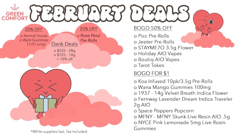 Green Comfort Valentine's Gifts Galore!