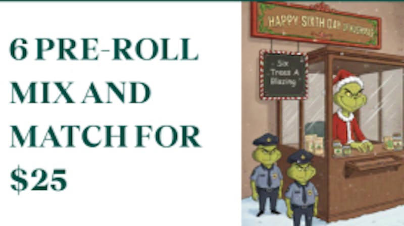 The Agriculturalist 6 Pre-Rolls, $25