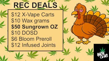 Kush Club Danksgiving Deals