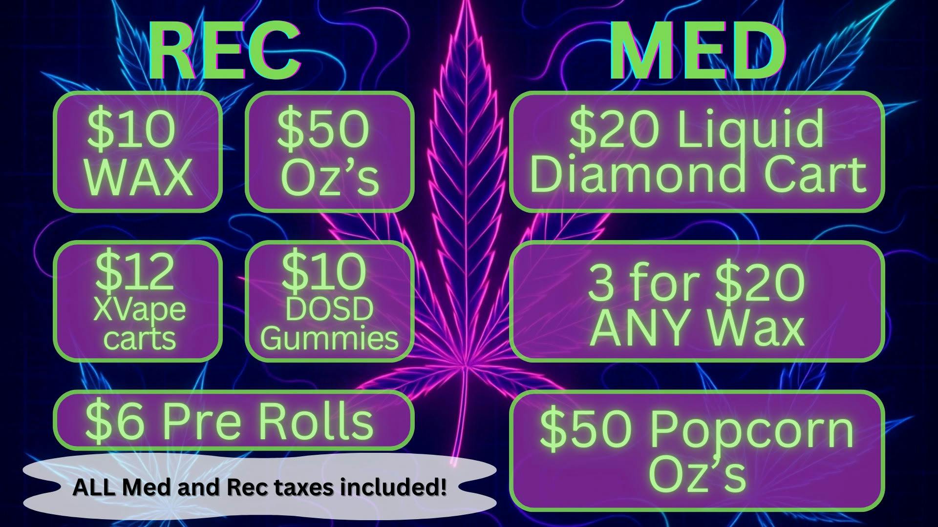 Kush Club **Med & Rec Deals**