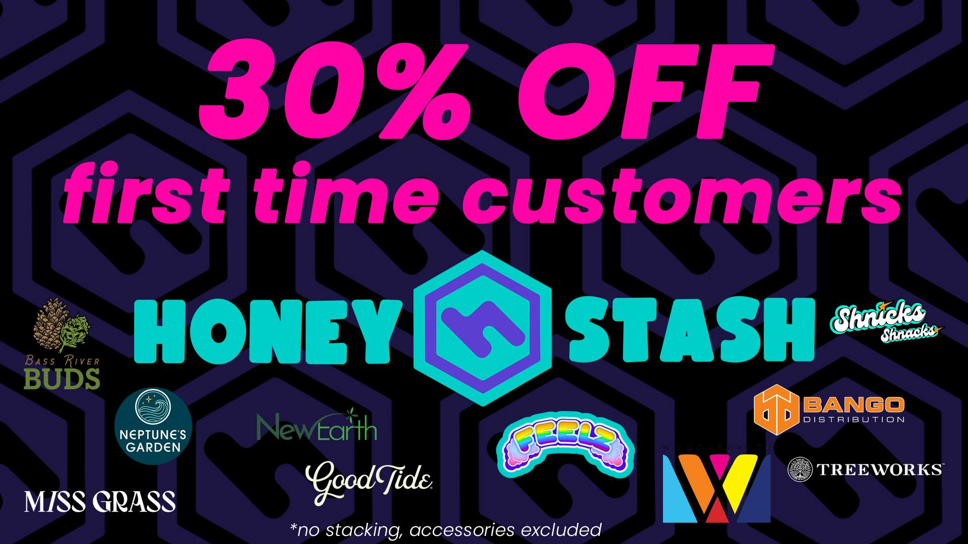 HoneyStash 30% OFF First Time Customers