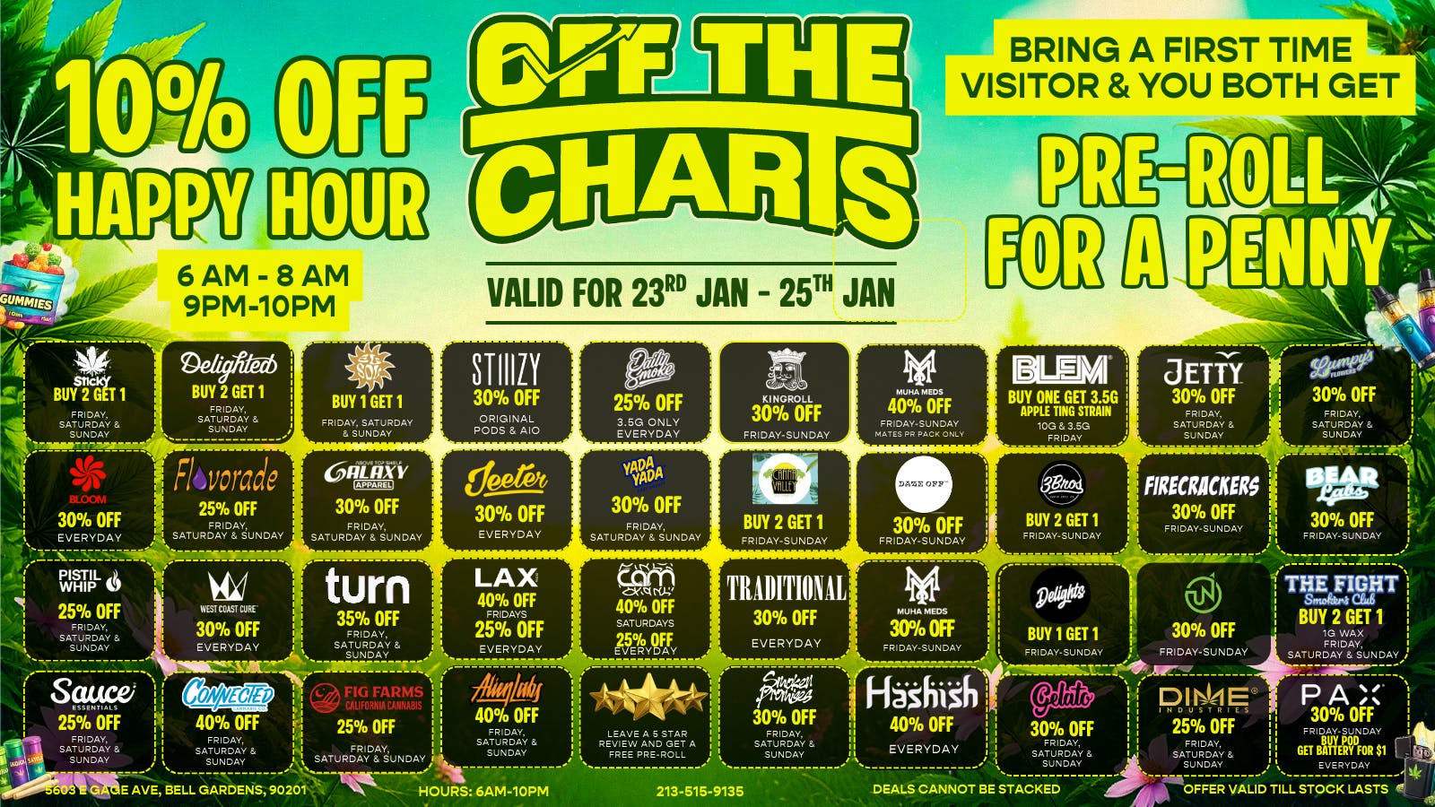 Off The Charts - Bell Gardens - NOW OPEN!! Off The Charts - Bell Gardens - NOW OPEN!