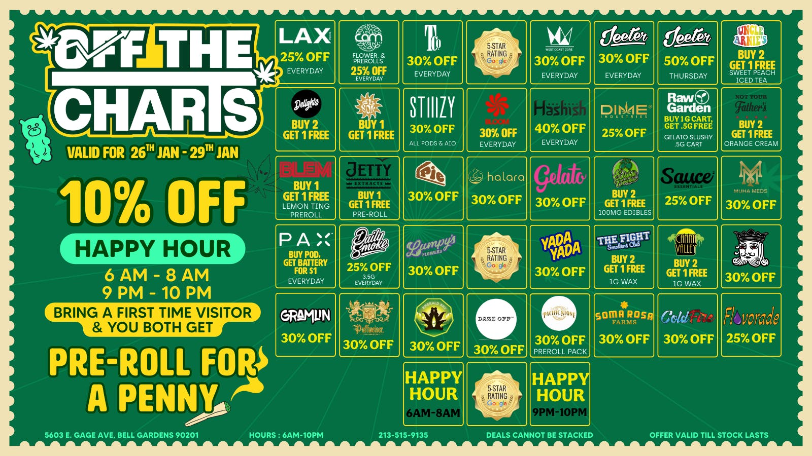 Off The Charts - Bell Gardens - NOW OPEN!! Off The Charts - Bell Gardens - NOW OPEN!!