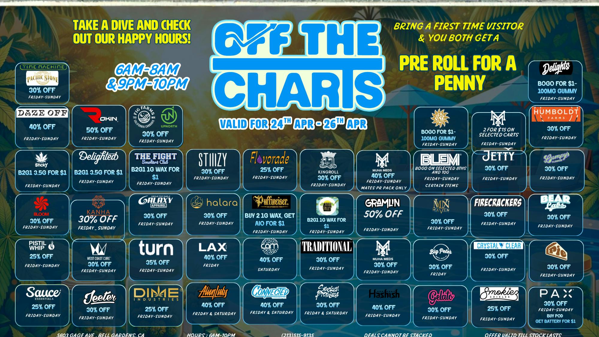 Off The Charts - Bell Gardens - NOW OPEN!! OFF THE CHARTS BELL GARDENS - NOW OPEN!