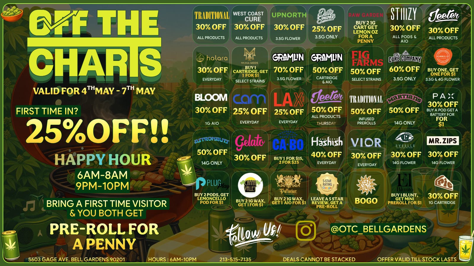 Off The Charts - Bell Gardens - NOW OPEN!! OFF THE CHARTS BELL GARDENS - NOW OPEN!