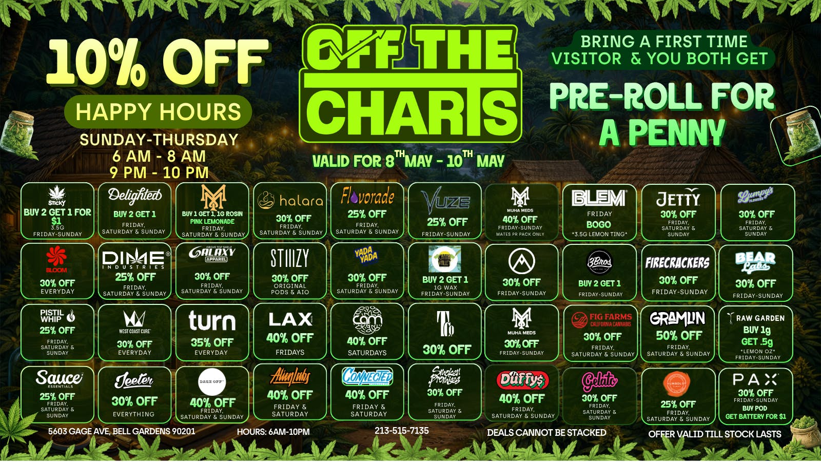 Off The Charts - Bell Gardens - NOW OPEN!! OFF THE CHARTS BELL GARDENS - NOW OPEN!
