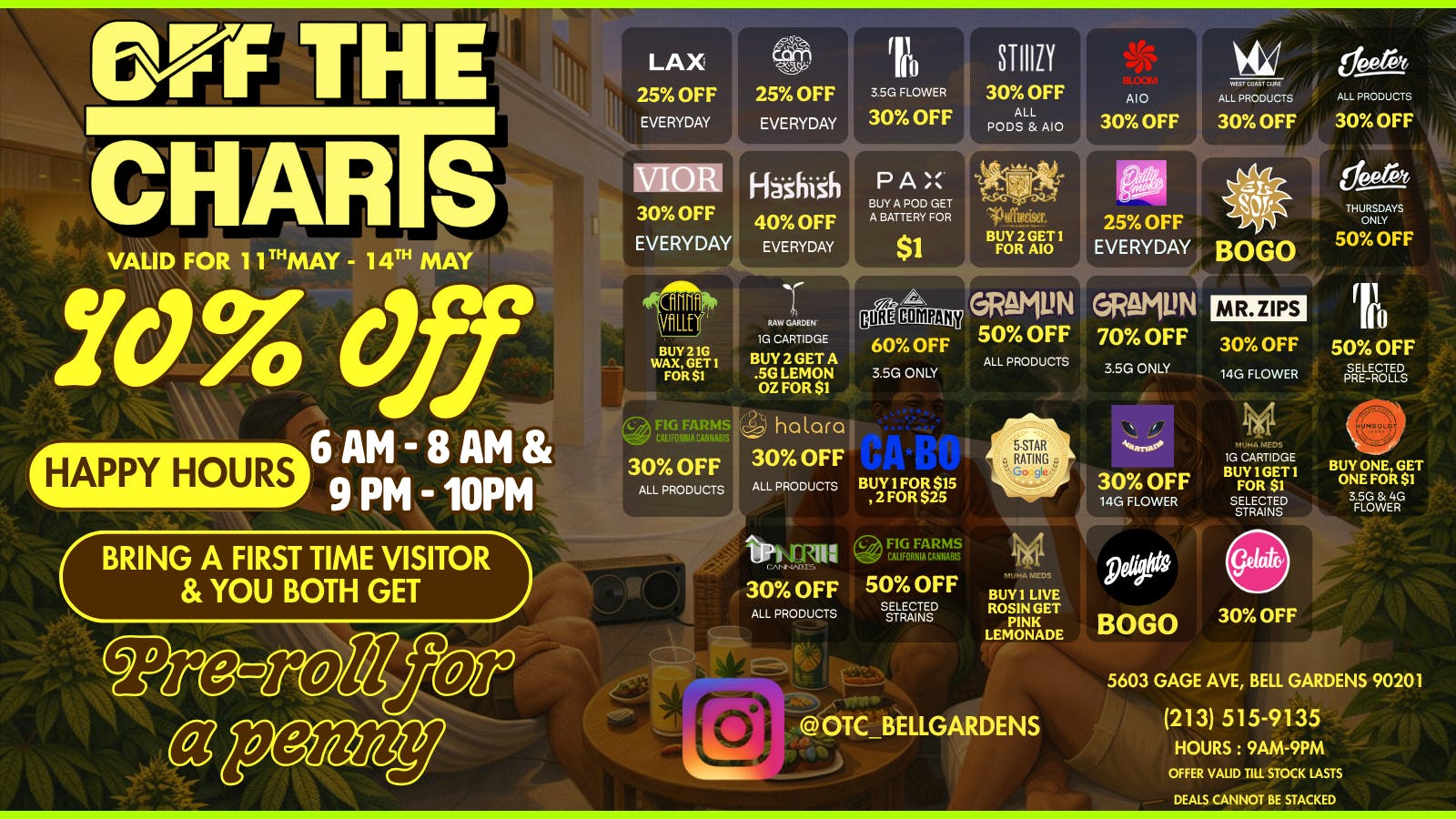 Off The Charts - Bell Gardens - NOW OPEN!! OFF THE CHARTS BELL GARDENS - NOW OPEN!