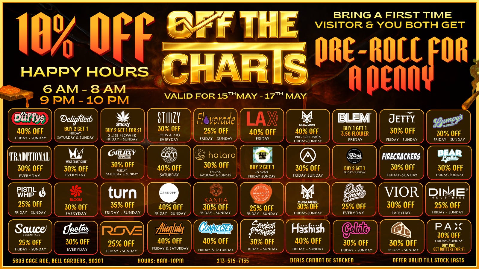 Off The Charts - Bell Gardens - NOW OPEN!! OFF THE CHARTS BELL GARDENS - NOW OPEN!