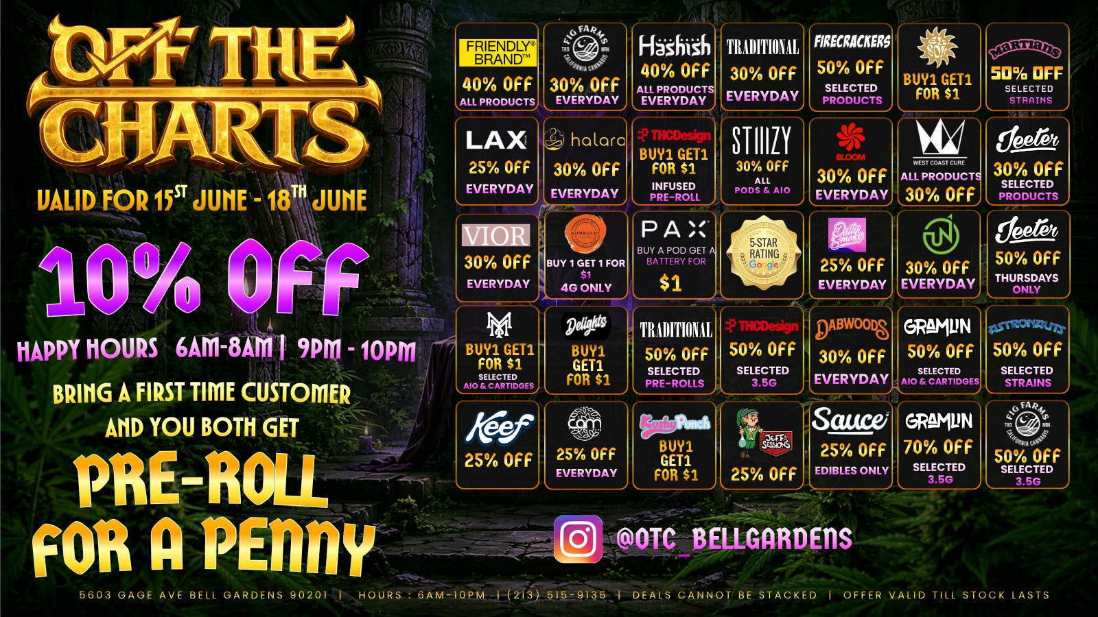 Off The Charts - Bell Gardens Off The Charts - Bell Gardens - NOW OPEN!!