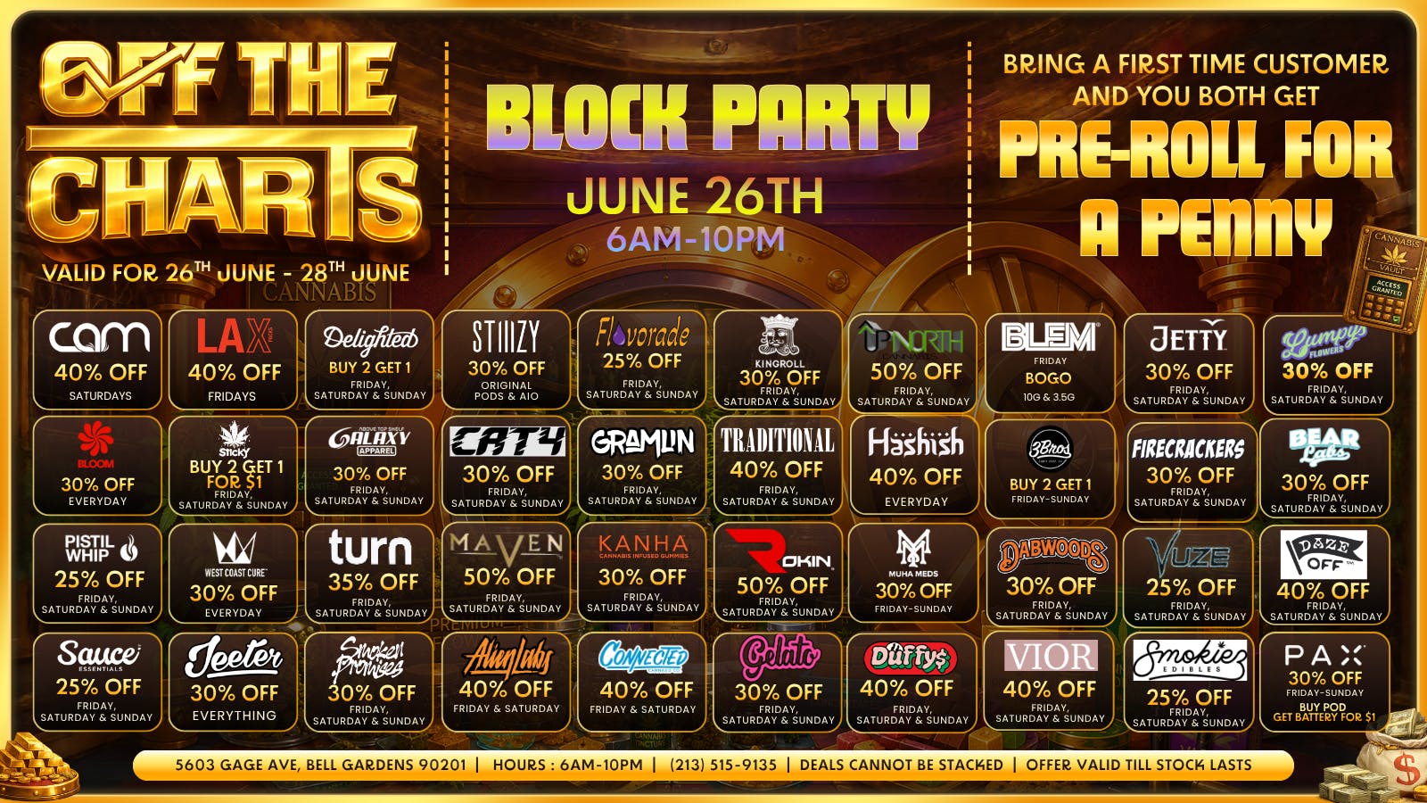 Off The Charts - Bell Gardens NOW OPEN - OFF THE CHARTS BELL GARDENS !!