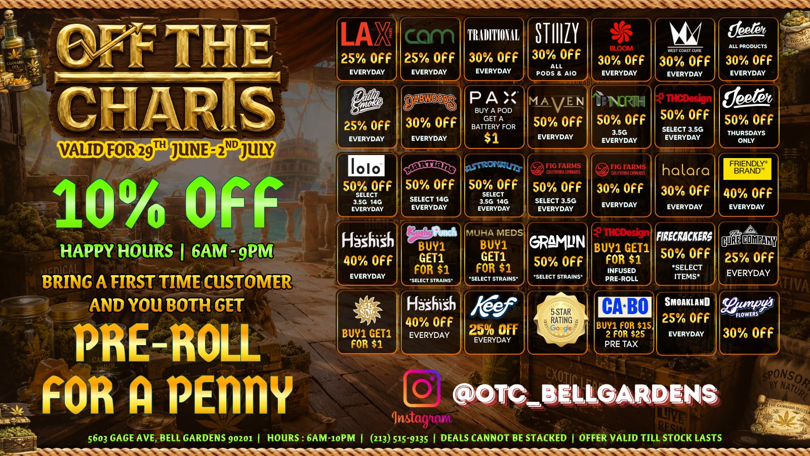 Off The Charts - Bell Gardens NOW OPEN - OFF THE CHARTS BELL GARDENS !!