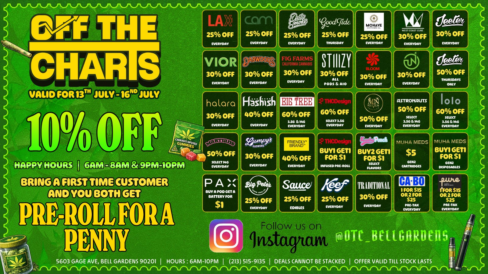 Off The Charts - Bell Gardens NOW OPEN - OFF THE CHARTS BELL GARDENS !!